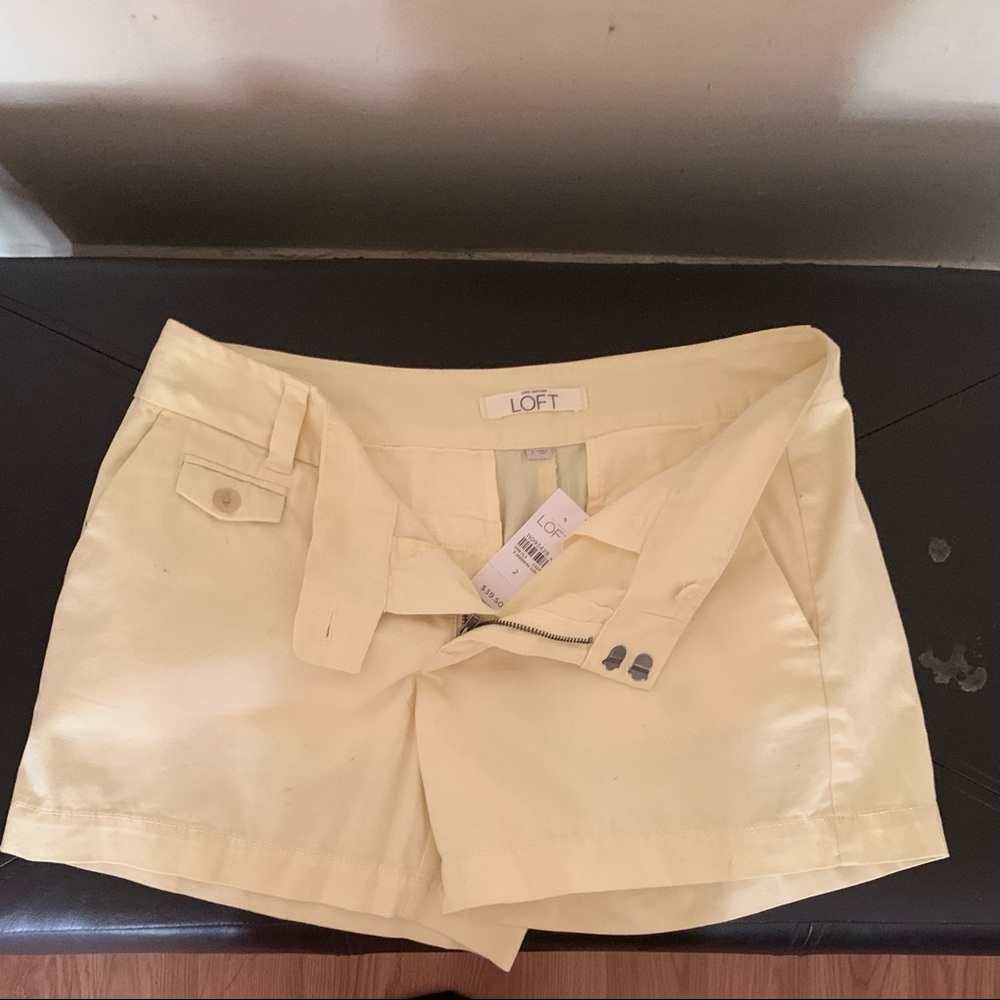 Yellow Ann Taylor Loft NWT shorts